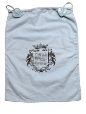 Juicy Couture Light Blue Drawstring Dust Bag with Crest